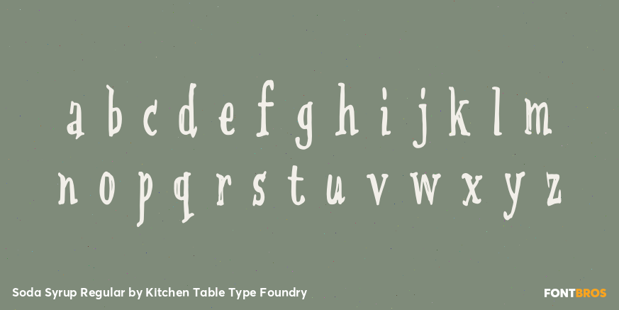Soda Syrup Regular Font Poster #1