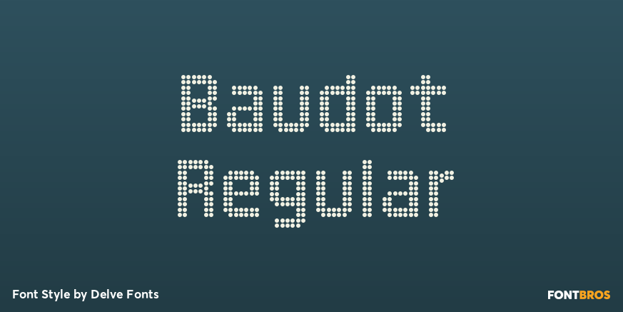 Baudot Regular Poster