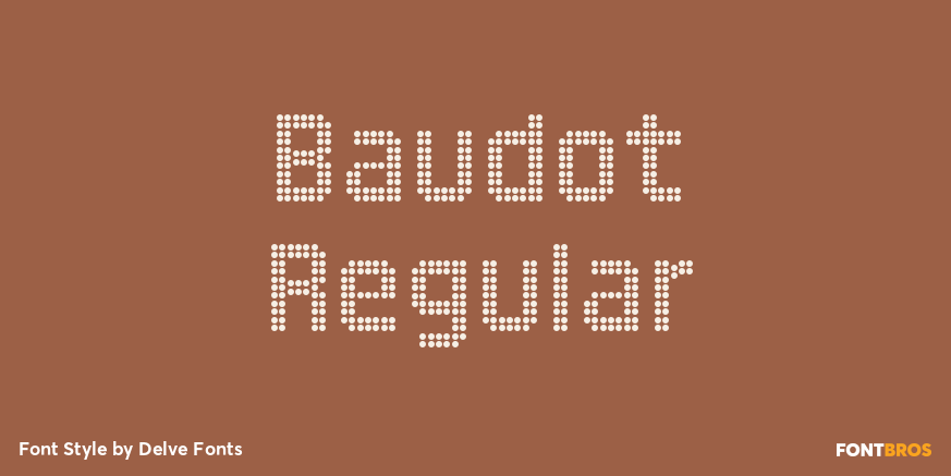 Baudot Regular Poster
