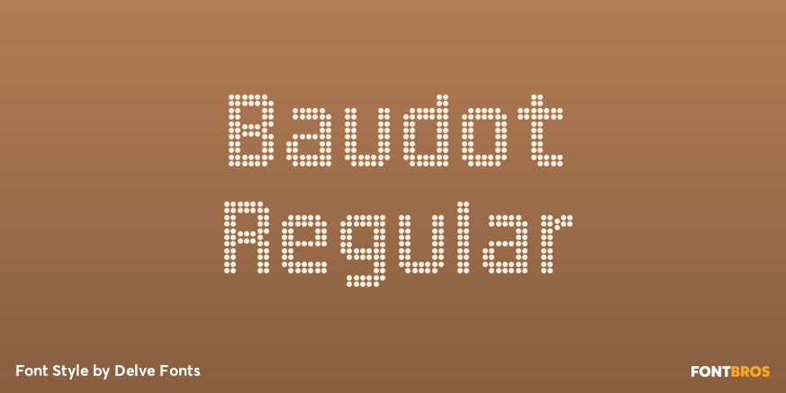 Baudot Regular Poster