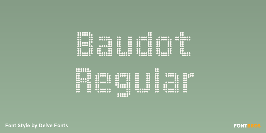 Baudot Regular Poster