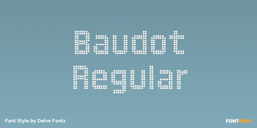 Baudot Regular Poster