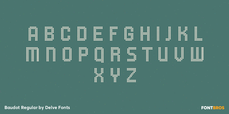 Baudot Regular Font Poster #1