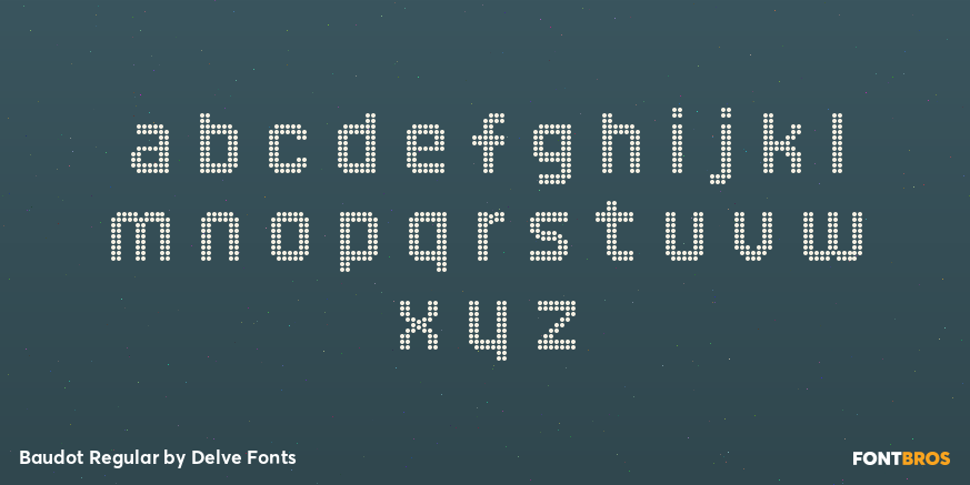Baudot Regular Font Poster #1