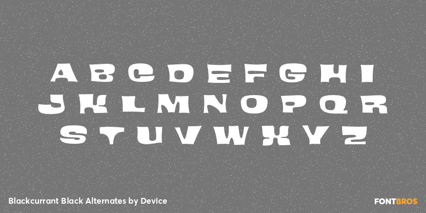 Blackcurrant Black Alternates Font Poster #2