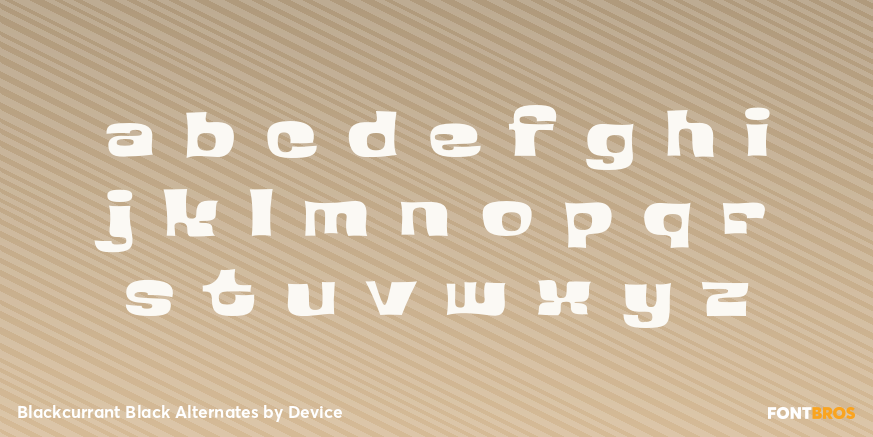 Blackcurrant Black Alternates Font Poster #3