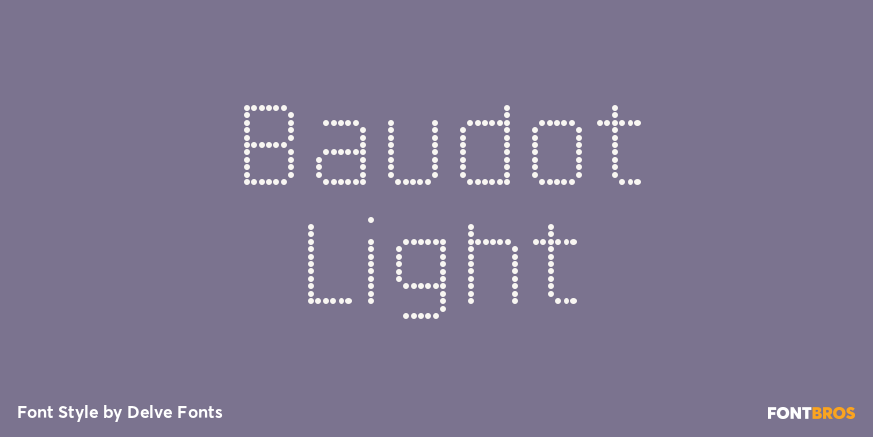 Baudot Light Poster