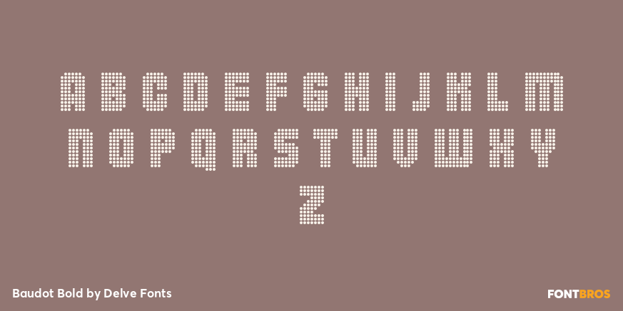 Baudot Bold Font Poster #2