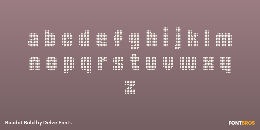 Baudot Bold Font Poster #3