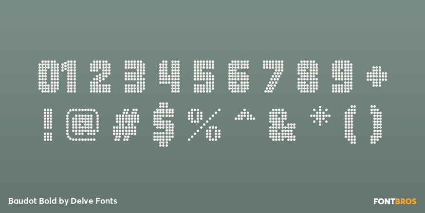 Baudot Bold Font Poster #4