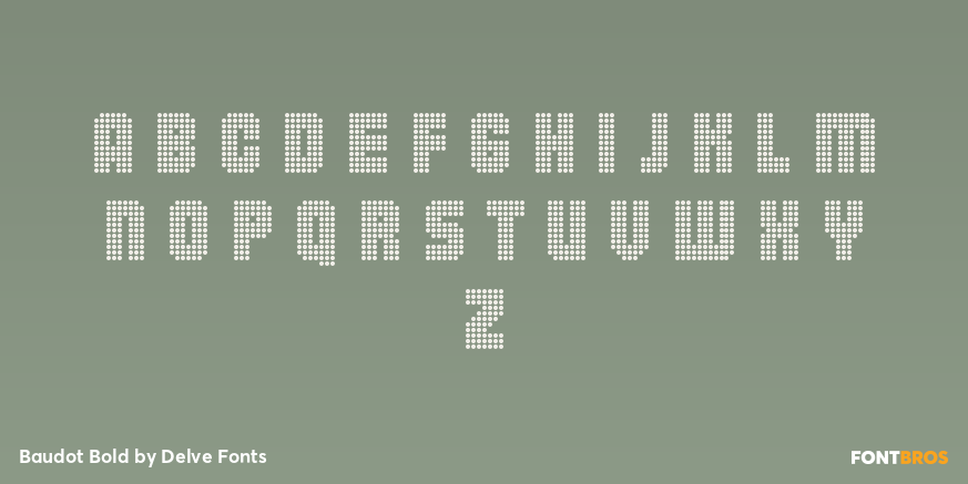 Baudot Bold Font Poster #1