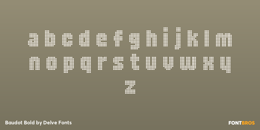 Baudot Bold Font Poster #1