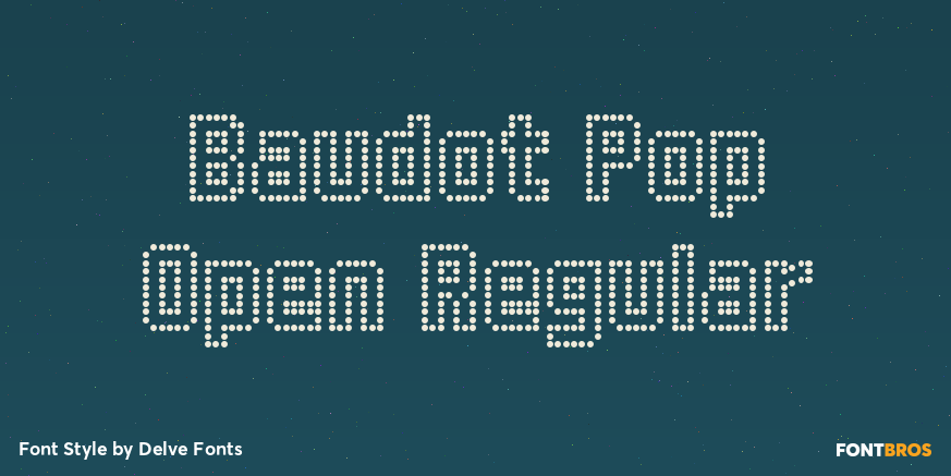 Baudot Pop Open Regular Poster