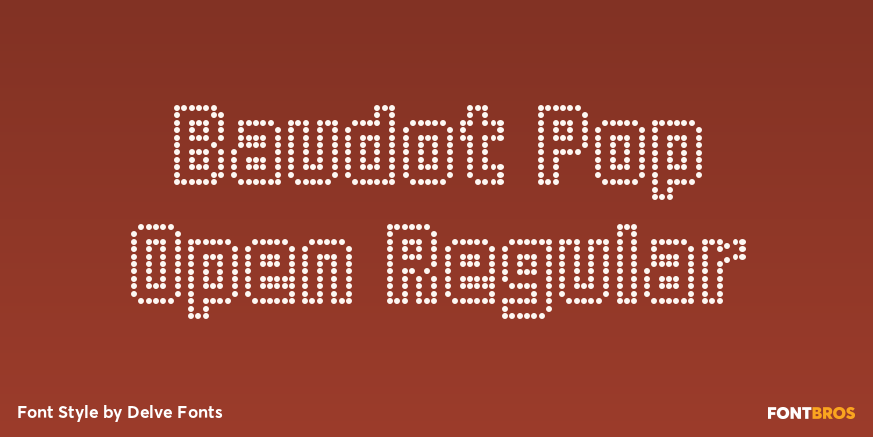 Baudot Pop Open Regular Poster