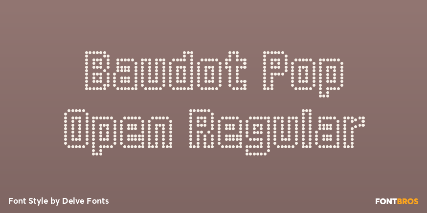 Baudot Pop Open Regular Poster