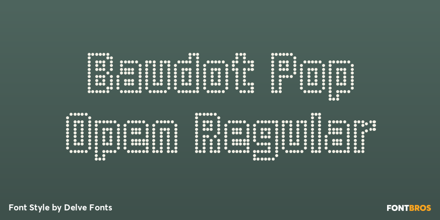 Baudot Pop Open Regular Poster