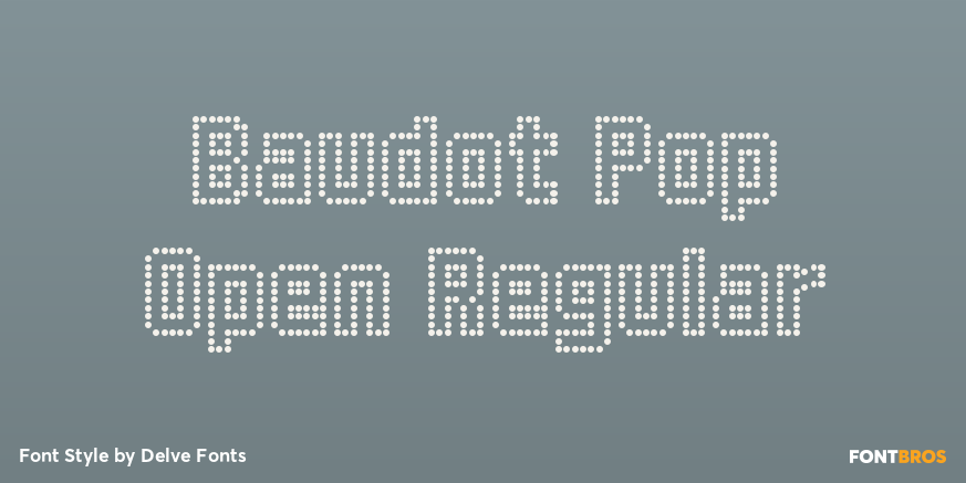 Baudot Pop Open Regular Poster