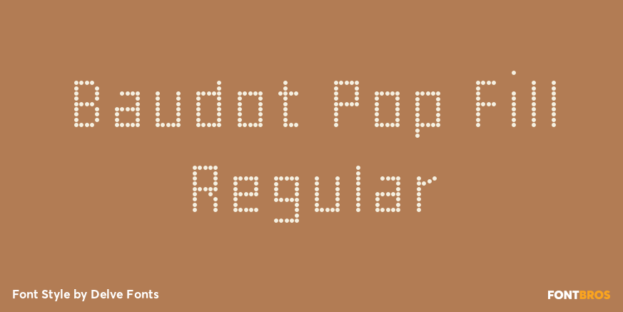 Baudot Pop Fill Regular Poster