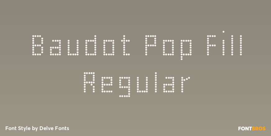 Baudot Pop Fill Regular Poster