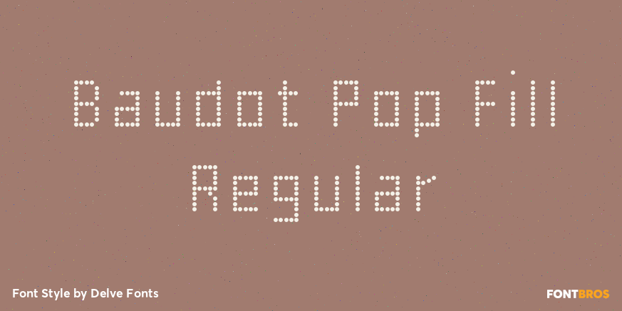 Baudot Pop Fill Regular Poster