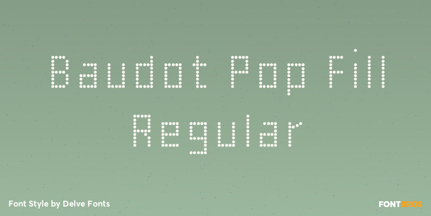 Baudot Pop Fill Regular Poster