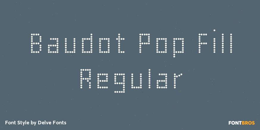 Baudot Pop Fill Regular Poster