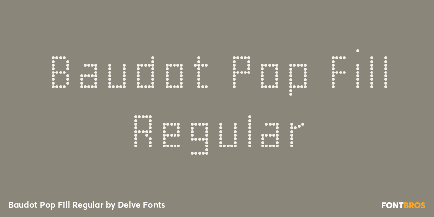 Baudot Pop Fill Regular Poster