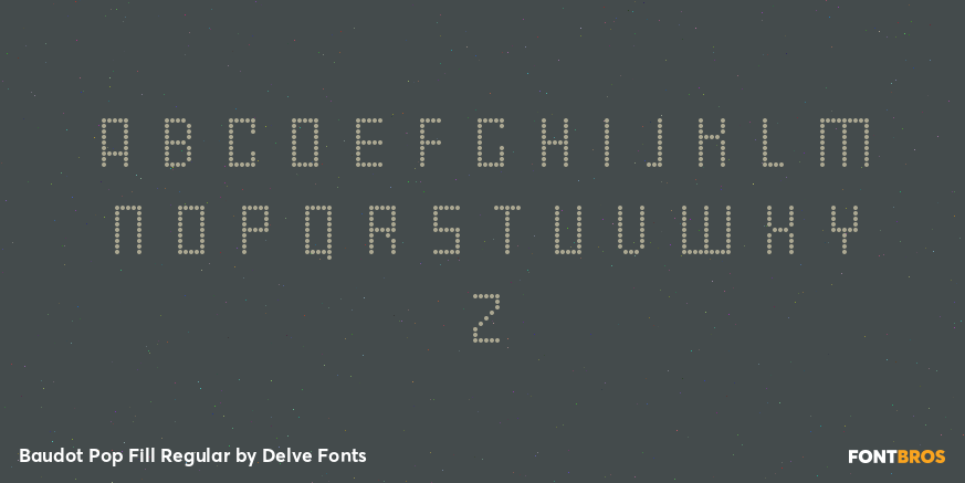 Baudot Pop Fill Regular Font Poster #1