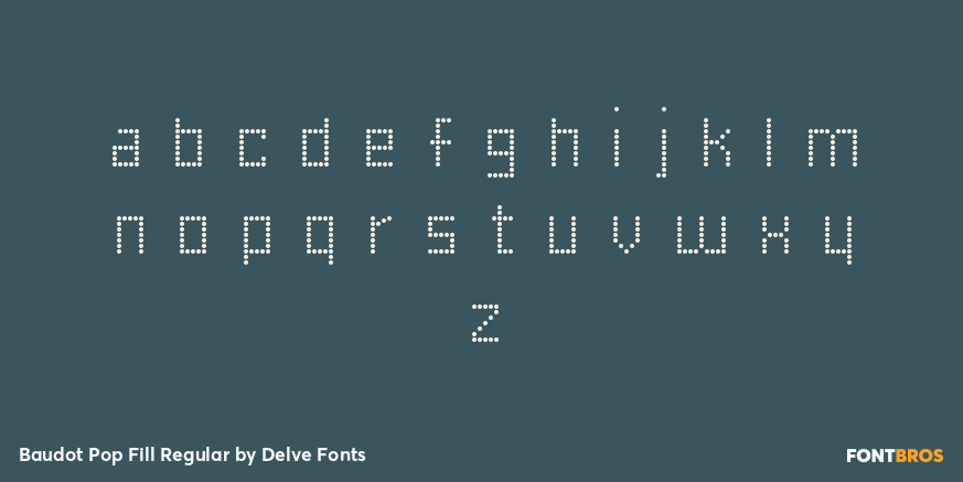 Baudot Pop Fill Regular Font Poster #1