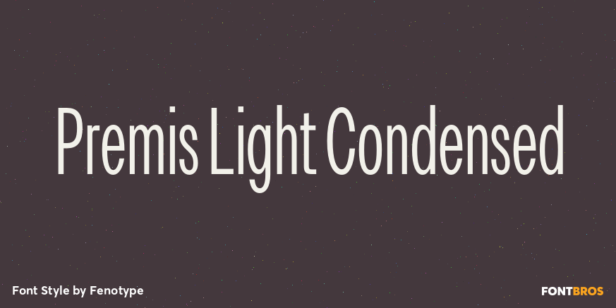 Premis Light Condensed Font Poster #1