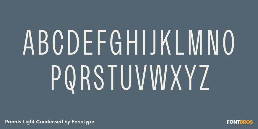 Premis Light Condensed Font Poster #2