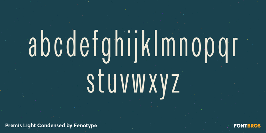 Premis Light Condensed Font Poster #3