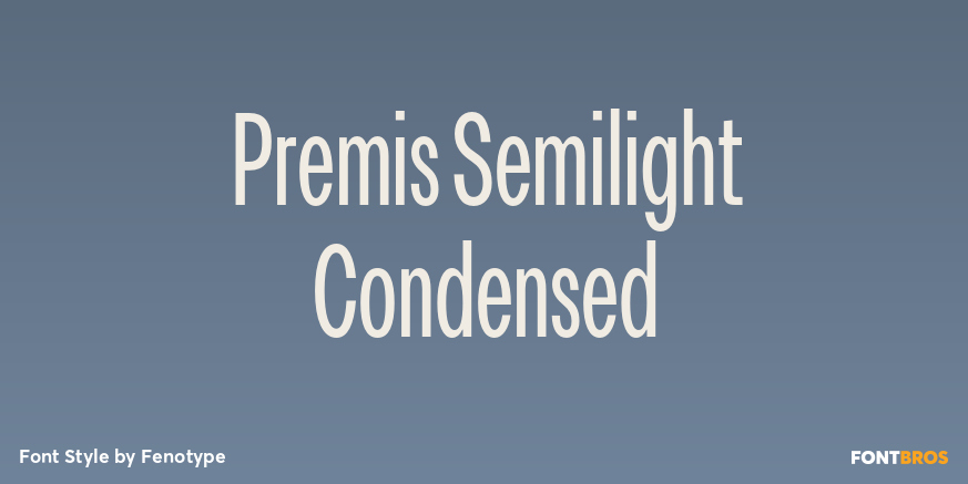 Premis Semilight Condensed Poster