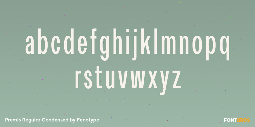 Premis Regular Condensed Font Poster #3