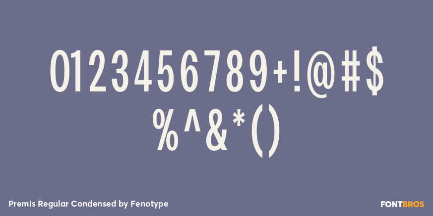 Premis Regular Condensed Font Poster #4