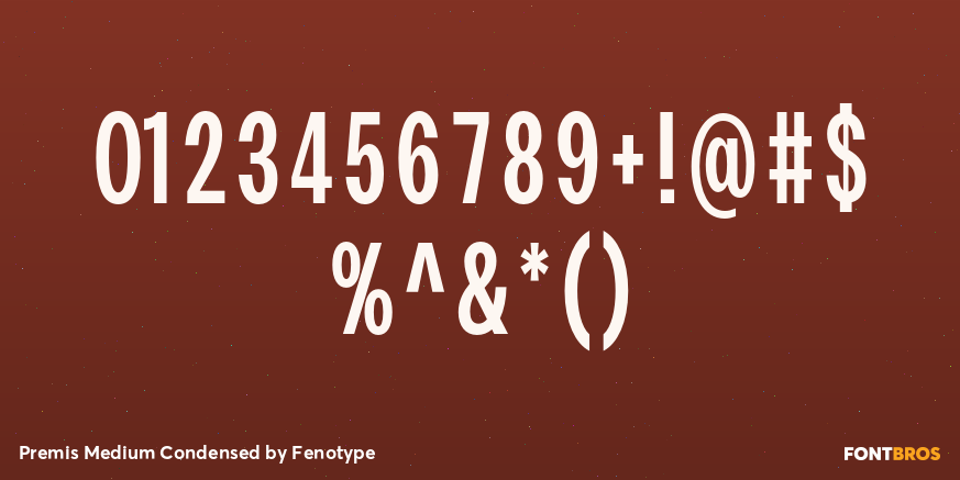 Premis Medium Condensed Font Poster #1