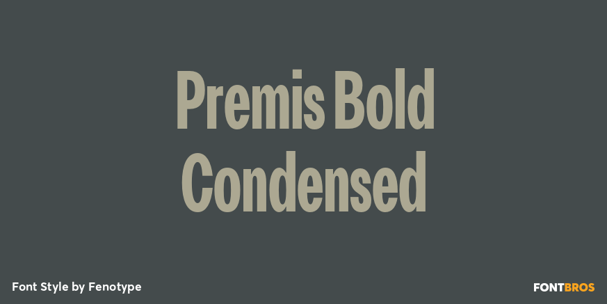 Premis Bold Condensed Font Poster #1