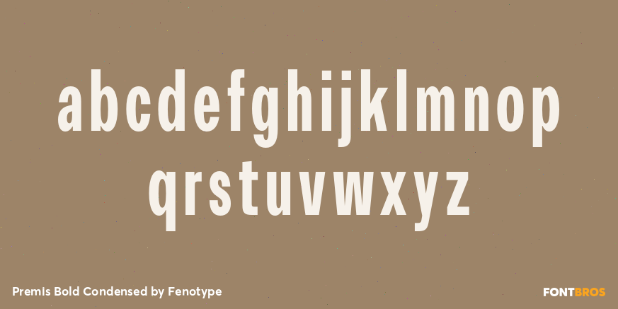 Premis Bold Condensed Font Poster #3