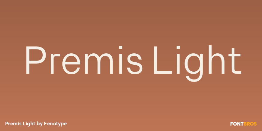 Premis Light Font Poster #1