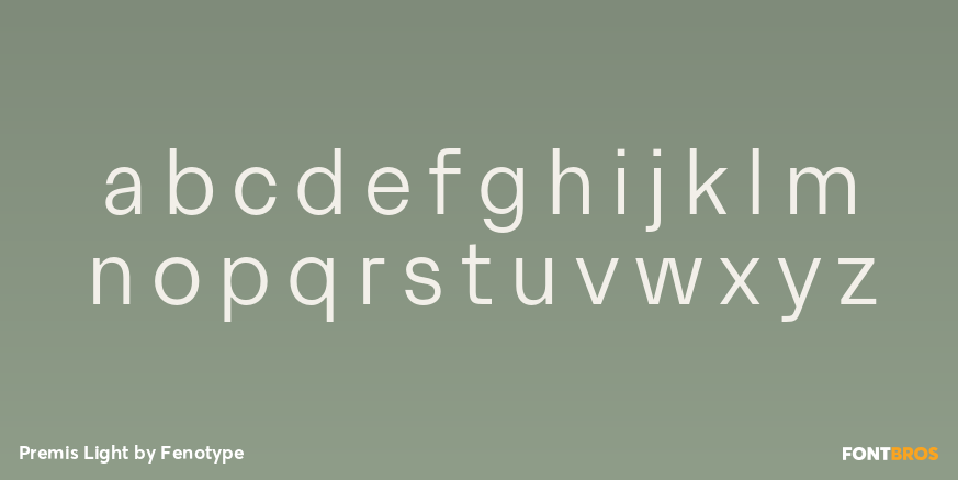 Premis Light Font Poster #3