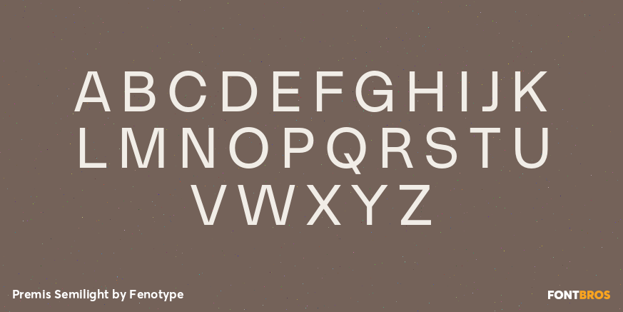 Premis Semilight Font Poster #2