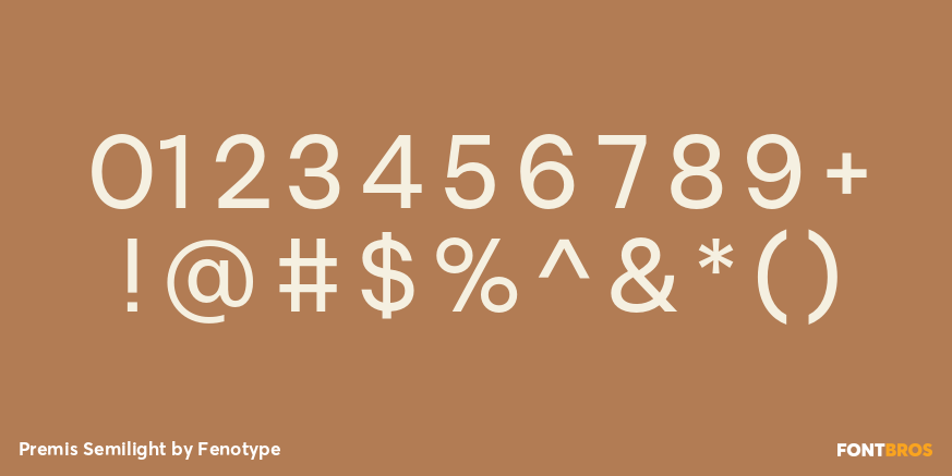 Premis Semilight Font Poster #4