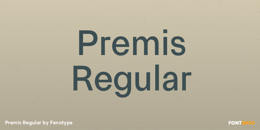 Premis Regular Font Poster #1