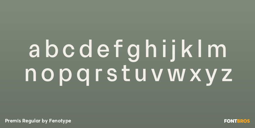 Premis Regular Font Poster #3