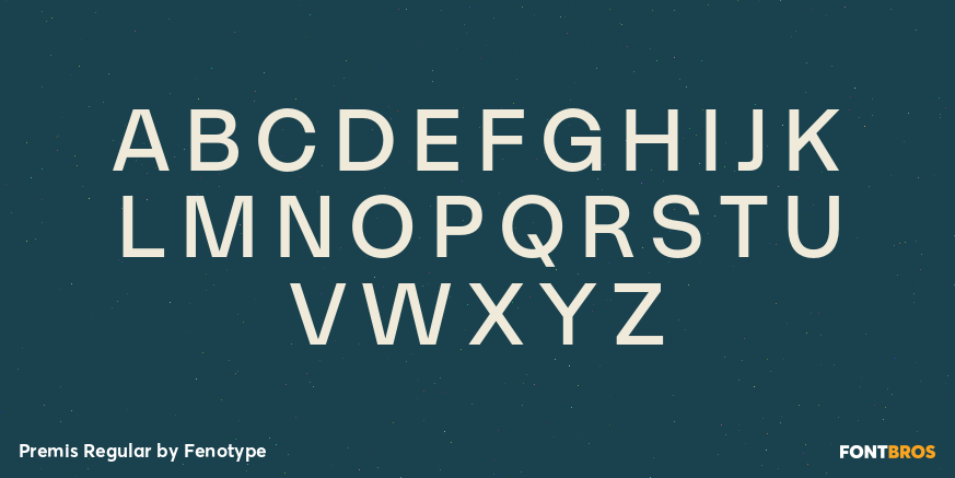 Premis Regular Font Poster #1