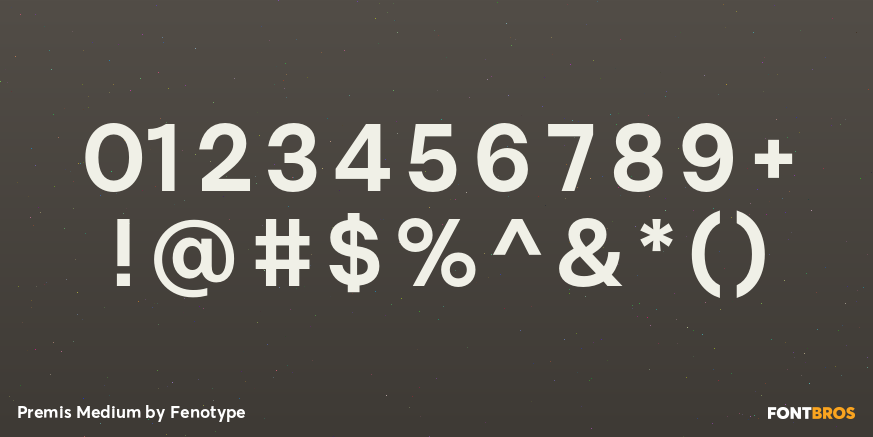 Premis Medium Font Poster #1