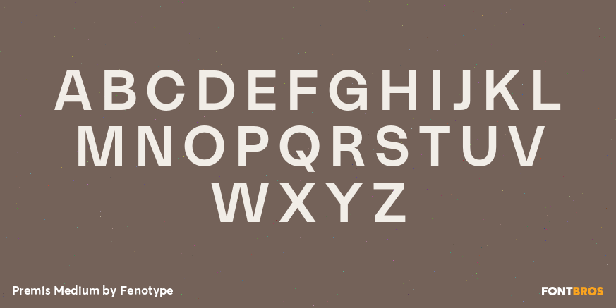 Premis Medium Font Poster #2