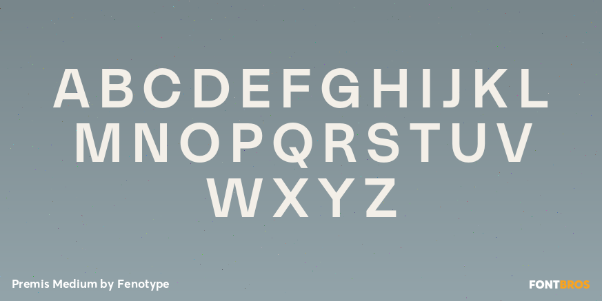 Premis Medium Font Poster #1