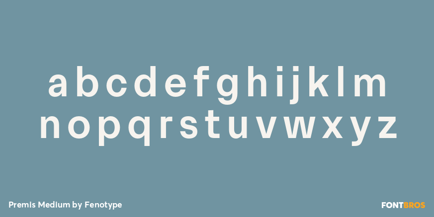 Premis Medium Font Poster #1