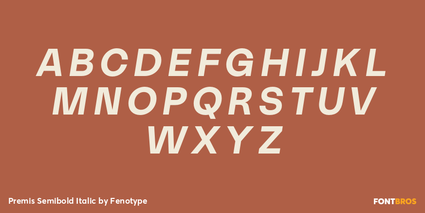 Premis Semibold Italic Font Poster #2